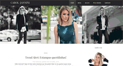 Desktop Screenshot of carolinajannini.com